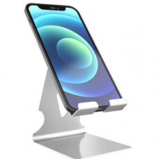 Deals, Discounts & Offers on Mobile Accessories - Elv Universal Mobile Phone Stand Holder Mount with Inbuilt Cable Organiser For Phones and Tablet Upto 17.78 cm (Upto 7 inch) - Silver (Earphone NOT Included)