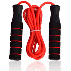 Deals, Discounts & Offers on Accessories - AURION 1313-BLACK-ROPE Other Skipping Rope with Foam Grip (Black -Orange )