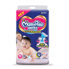 Deals, Discounts & Offers on Baby Care - MamyPoko Pants Extra Absorb Diaper - Medium Size, Pack of 96 Diapers (M-96)