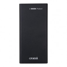 Deals, Discounts & Offers on Power Banks - Croma 10W Fast Charge 10000mAh Lithium Polymer Power Bank (18 Months Warranty) (CRCA0083, Black)