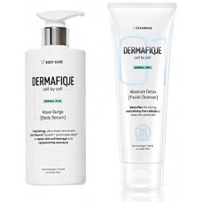 Deals, Discounts & Offers on Beauty Care - Dermafique Aquasurge Body Serum (300ml) And Dermafique Absolute Detox Facial Cleanser