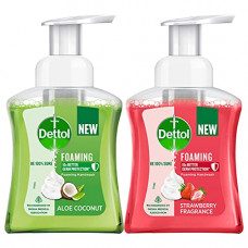 Deals, Discounts & Offers on Health & Personal Care - Dettol Foaming Handwash Pump Combo, Aloe Coconut & Strawberry (2 x 250ml) | Rich Foam | Moisturizing Hand Wash | Soft on Hands