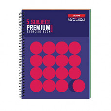 Deals, Discounts & Offers on Stationery - Luxor 5 Subject Spiral Premium Exercise Notebook, Single Ruled - (20.3cm x 26.7cm), 250 Pages, Standout (9000026998)