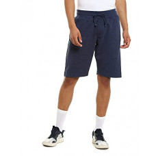 Deals, Discounts & Offers on Men - [Size XL] Arrow Sports Men's Navy Solid Shorts Relaxed Polyester Blend