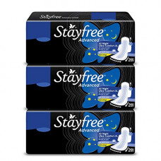 Deals, Discounts & Offers on Health & Personal Care - Stayfree Advance XL All Night Sanitary Napkin-28 Pads (B2G1) (Count of 84) (Pack of 3)
