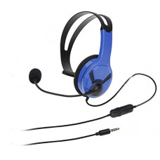 Deals, Discounts & Offers on Accessories - AmazonBasics Mono Chat Headset For PlayStation 4 (Officially Licensed) - Blue