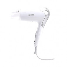 Deals, Discounts & Offers on Beauty Care - Croma 1000W Dual Voltage, Foldable Hair Dryer with 2 speed Settings (CRAH4056, Grey & White)
