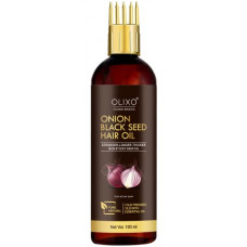 Deals, Discounts & Offers on Beauty Care - OLIXO Onion Black Seed Hair Oil With Comb Applicator (100 ml)