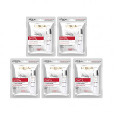 Deals, Discounts & Offers on Beauty Care - L'Oreal Paris Revitalift Crystal Micro-Essence Sheet Mask (Pack of 5 Combo, 125 g)
