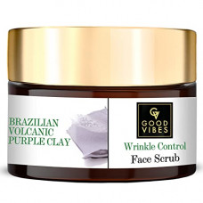 Deals, Discounts & Offers on Beauty Care - Good Vibes Brazilian Volcanic Purple Clay Wrinkle Control Face Scrub - 50 g