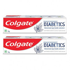 Deals, Discounts & Offers on Health & Personal Care - Colgate Toothpaste For Oral Health of Diabetics, 70gm, Advanced Ayurvedic Solution, Pack of 2