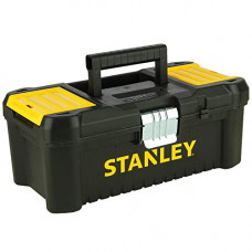 Deals, Discounts & Offers on Home Improvement - STANLEY STST1-75515 12.5'' Essential Tool Box with Metal Latch (Black and Yellow)