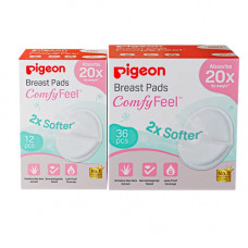 Deals, Discounts & Offers on Baby Care - Pigeon Breast Pads Comfy Feel, White, 12 + 36 Piece Combo, 48 Count (Z999)