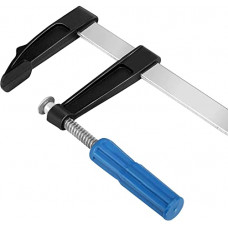 Deals, Discounts & Offers on Hand Tools - KRAVETTO 50x300 mm Heavy Duty Wood Working F Clamp | Non-Slip Plastic Handle | Double-Sided Card Teeth | Bold Screw | Strong Clamping, MULTICOLOR, Pack of 1