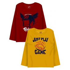 Deals, Discounts & Offers on Baby Care - [Size 5 - 6YRS] X2O Cotton Printed Full Sleeve T Shirts