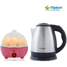 Deals, Discounts & Offers on Personal Care Appliances - Flipkart SmartBuy kettle and egg boiler Electric Kettle(1.8 L, Multicolor)