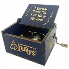 Deals, Discounts & Offers on Toys & Games - Eitheo Wooden Hand Cranked Collectable Engraved Vintage Music Box - Harry Potter Dark Blue