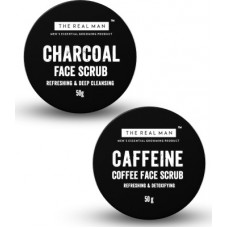 Deals, Discounts & Offers on  - The Real Man charcoal face scrub and coffee face scrub Beard Cream(100 g)