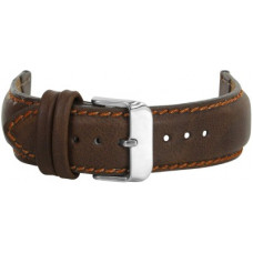 Deals, Discounts & Offers on Watches & Wallets - RUSTET BRN385 22 mm Synthetic Leather Watch Strap(Brown)