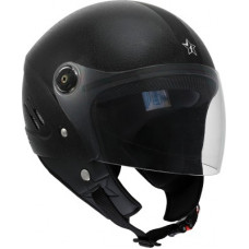 Deals, Discounts & Offers on  - Flipkart SmartBuy Bolt ISI Marked Open-face 100% ABS with Unbreakable Visor Motorbike Helmet(Black)