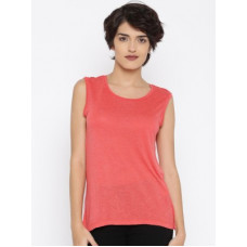 Deals, Discounts & Offers on Laptops - [Size S, M] Vero ModaCasual No Sleeve Self Design Women Pink Top