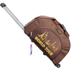 Deals, Discounts & Offers on  - INDIAN RIDERSSmall Check-in Luggage (50 cm) - 20 inch/50 cm (Expandable) World Tour trolley Bag (BROWN) - Brown