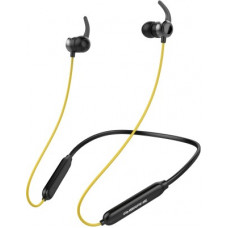 Deals, Discounts & Offers on Headphones - Ambrane ANB-33 BassBand Bluetooth Headset(Black & Yellow, In the Ear)