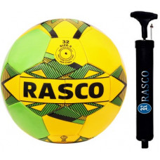 Deals, Discounts & Offers on Auto & Sports - RASCO BRAZIL MACHINE STITCHED FOOTBALL WITH BLACK PUMP 28 CM SIZE 5 Football - Size: 5(Pack of 2, Multicolor)