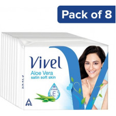 Deals, Discounts & Offers on  - Vivel Aloe Vera Bathing bar, 150g (Pack of 8)(8 x 18.75 g)