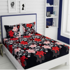 Deals, Discounts & Offers on  - IWS 144 TC Microfiber Double Floral Bedsheet(Pack of 1, Multicolor)