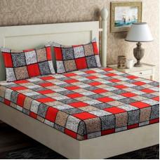 Deals, Discounts & Offers on  - IWS 144 TC Microfiber Double 3D Printed Bedsheet(Pack of 1, Multicolor)