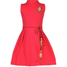 Deals, Discounts & Offers on  - [Size 4-6Y] Tiny ToonGirls Midi/Knee Length Party Dress(Pink, Sleeveless)