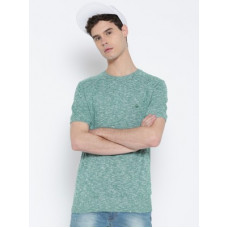 Deals, Discounts & Offers on  - [Size S, XL] United Colors of BenettonSelf Design Round Neck Casual Men Green Sweater