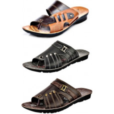 Deals, Discounts & Offers on Men - CalcadosMen Black, Brown, Tan Sandal