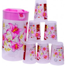 Deals, Discounts & Offers on  - Singh Brothers Heavy Duty Purified Plastic Printed Water Jug with Lid