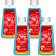 Deals, Discounts & Offers on  - NIINE Liquid with Goodness of Lemon and Neem, 100 ml FlipTop Bottle, 70% Alcohol Hand Sanitizer Bottle(4 x 100 ml)