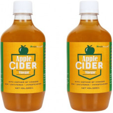 Deals, Discounts & Offers on Food and Health - IndoSwasth Apple Cider Vinegar with Mother of Vinegar - 500ml ( Pack of 2 ) Vinegar(1000 ml, Pack of 2)