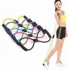 Deals, Discounts & Offers on  - AJRO DEAL 8-shaped Resistance Band Tube Body Building Fitness Exercise - (Multicolor) Resistance Band