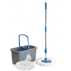 Deals, Discounts & Offers on  - Cello Kleeno Total Clean 360 Degree Bucket Spin Mop with 1 Extra Micro Fiber Refill Mop