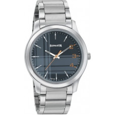Deals, Discounts & Offers on Watches & Wallets - Sonata77106SM04 Analog Watch - For Men