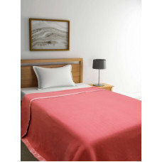 Deals, Discounts & Offers on  - Raymond Home Solid Single Fleece Blanket(Polyester, Peach)