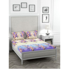 Deals, Discounts & Offers on  - Stellar Home 120 TC Polyester Double Printed Bedsheet(Pack of 1, Multicolor)