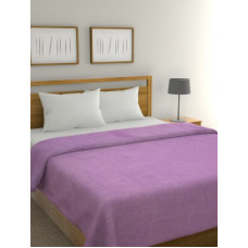 Deals, Discounts & Offers on  - Raymond Home Solid Double Coral Blanket(Polyester, Maroon)