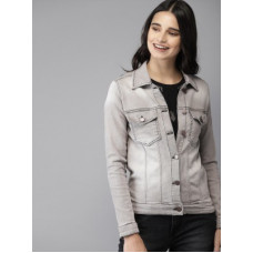 Deals, Discounts & Offers on  - [Size S, M, L] HERE&NOWFull Sleeve Washed Women Jacket