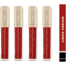 Deals, Discounts & Offers on  - mPix Herbal Matte Liquid Sindoor Waterproof Maroon Colour (Pack of 4) Sindoor(Maroon)