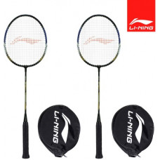 Deals, Discounts & Offers on Auto & Sports - Li-Ning XP-70-IV Black, Gold Strung Badminton Racquet(Pack of: 2, 86 g)