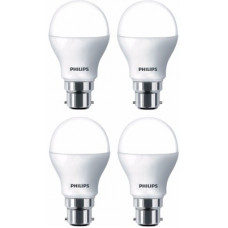 Deals, Discounts & Offers on  - Philips 8.5 W Round B22 LED Bulb(White, Pack of 4)