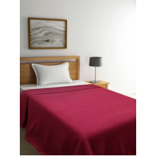 Deals, Discounts & Offers on  - Raymond Home Solid Single Fleece Blanket(Polyester, Maroon)