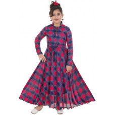 Deals, Discounts & Offers on  - FTC FASHIONSGirls Maxi/Full Length Party Dress(Red, Full Sleeve)