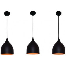 Deals, Discounts & Offers on  - BrightLyt Single Head Vintage Black aluminium Hanging Light Industrial Retro Country , Dining Hall Restaurant Bar Cafe Lighting_Pack of 3 Pcs Pendants Ceiling Lamp
